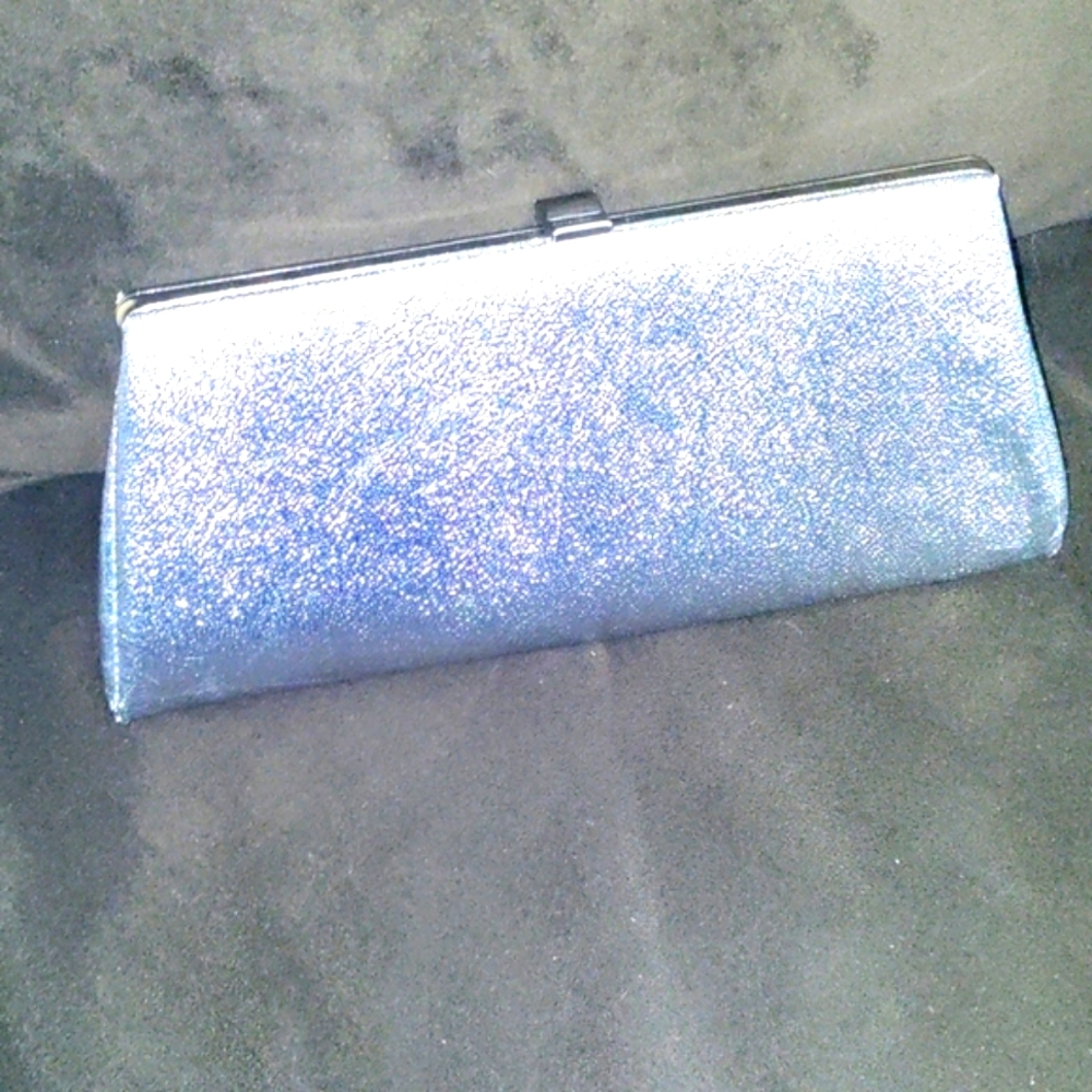 Vintage Silver Clutch/Handbag. Silver handle is heavy, can be used either way.